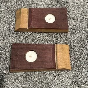 Whisky Barrel Tealight Holders